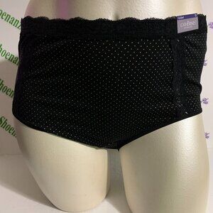 Catherines Full Brief Panties Underwear Cotton Blend Polka Dot Plus 12 or 3X